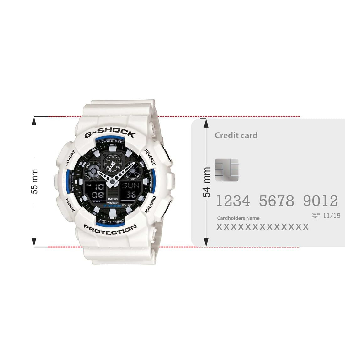 G-Shock Analog-Digital Black Dial Men's Watch - GA-100B-7ADR(G345)