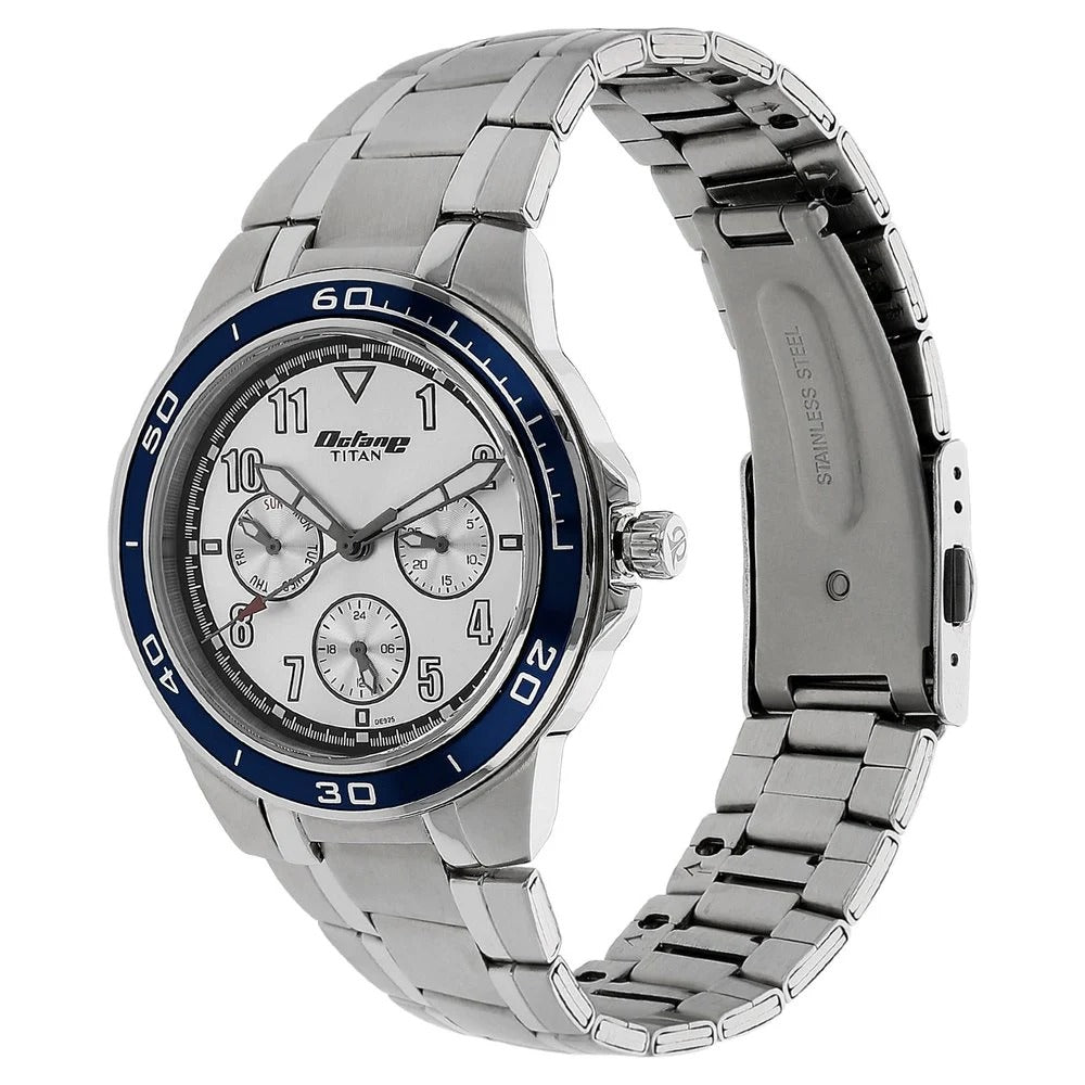 Titan Karishma white Dial Men's Watch 90039KM03