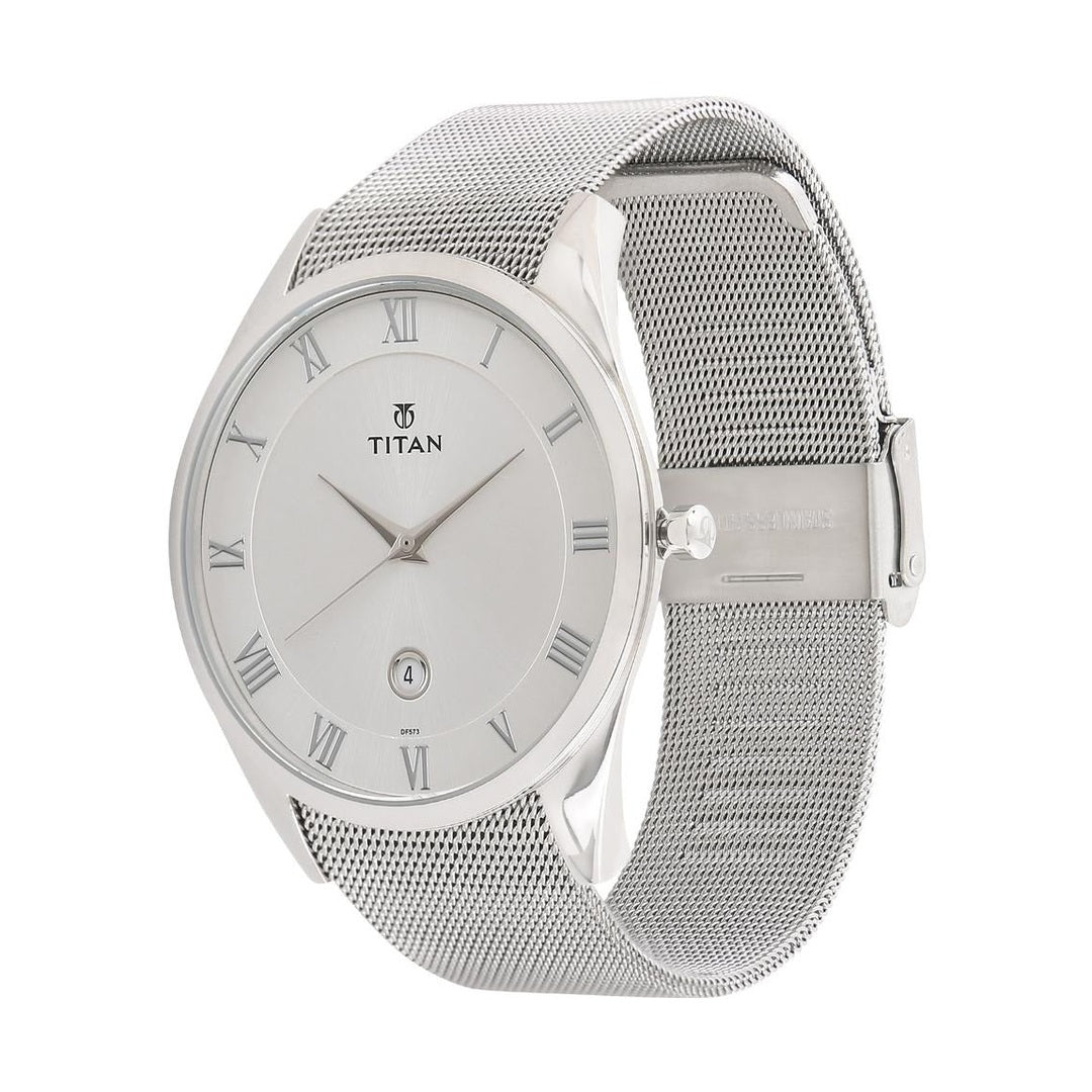 Titan Octane Silver Dial Men's Watch 90054SM01