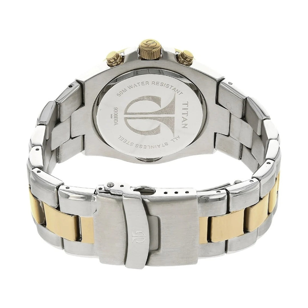 Titan Chronograph White Dial Men's's Watch 9308BM01