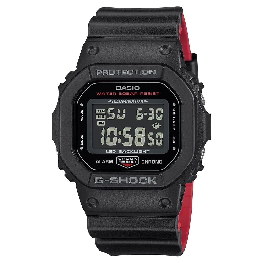 G-Shock Digital Black Dial Resin Strap Men's Watch DW-5600UHR-1DR