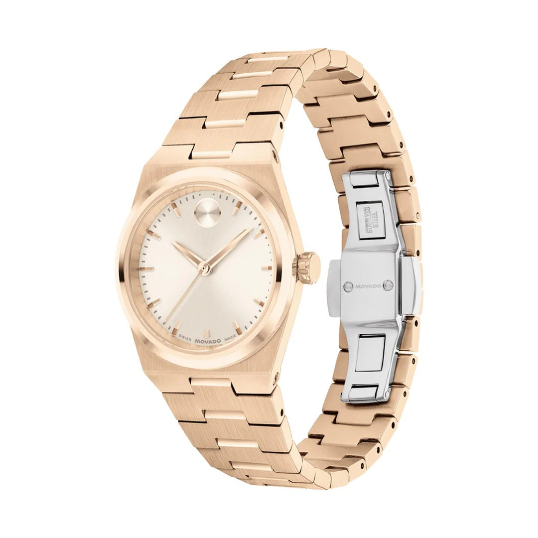 Movado BOLD Quest Mini Champagne Dial Women's Watch 3601293