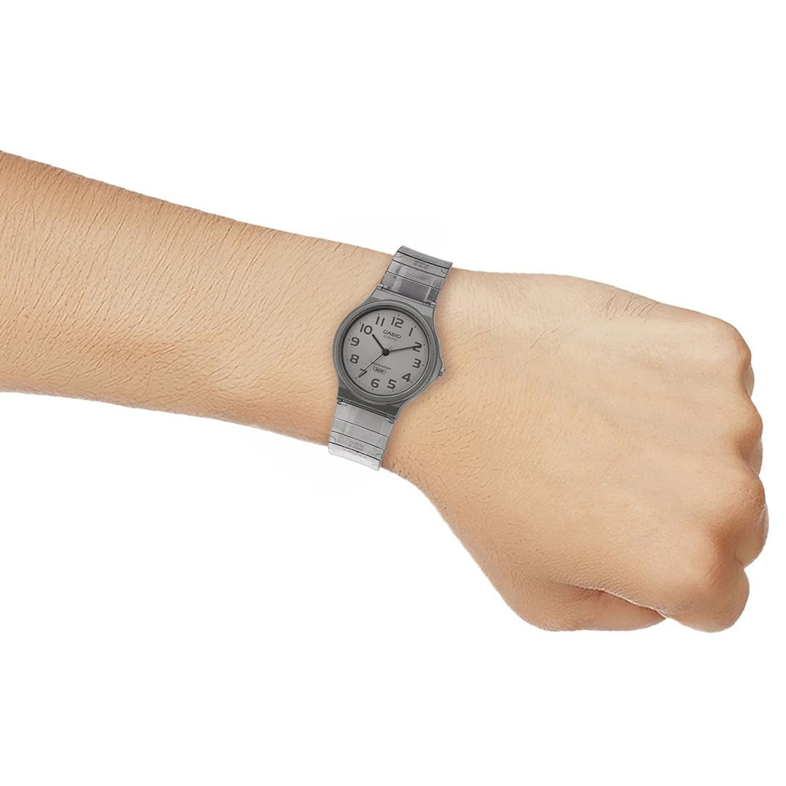 Casio Collection Analog Gray Sunray Dial Resin Strap Women's Watch MQ-24S-8BDF