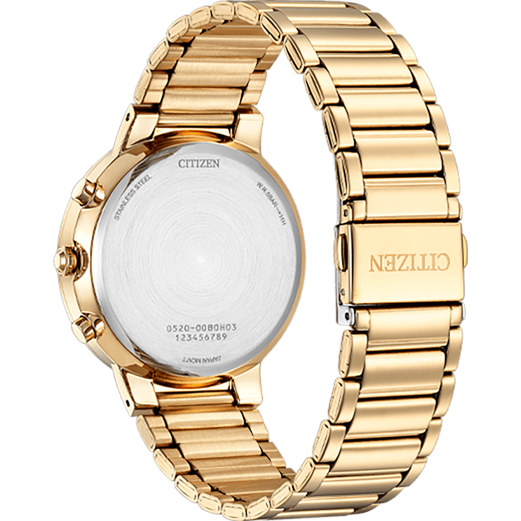 Citizen Men Quartz Green Dial Chronograph Stainless Steel Watch AN8223-54X