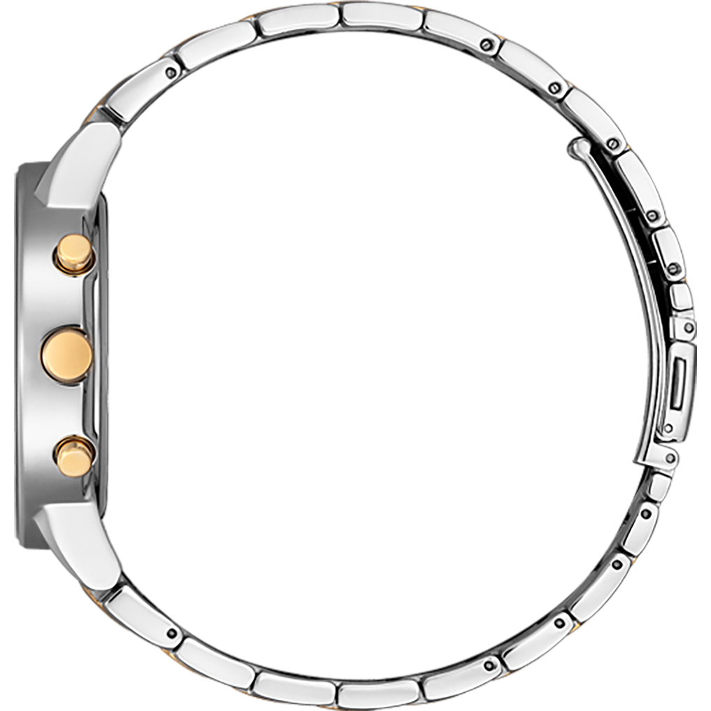 Citizen Axiom Men Eco-Drive Green Dial Chronograph Stainless Steel Watch AT2244-84X