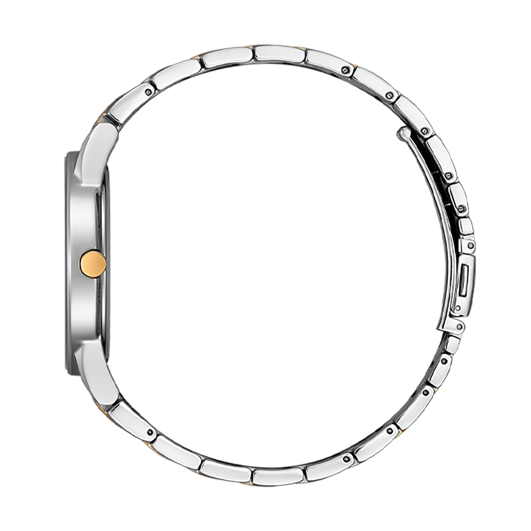 Citizen Axiom Men Quartz Green Dial Analog Stainless Steel Watch AU1064-85X