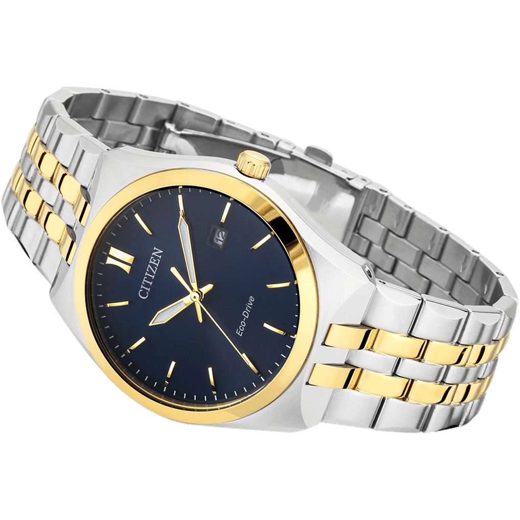 Citizen Corso Men Quartz Blue Dial Analog Stainless Steel Watch BM7334-66L