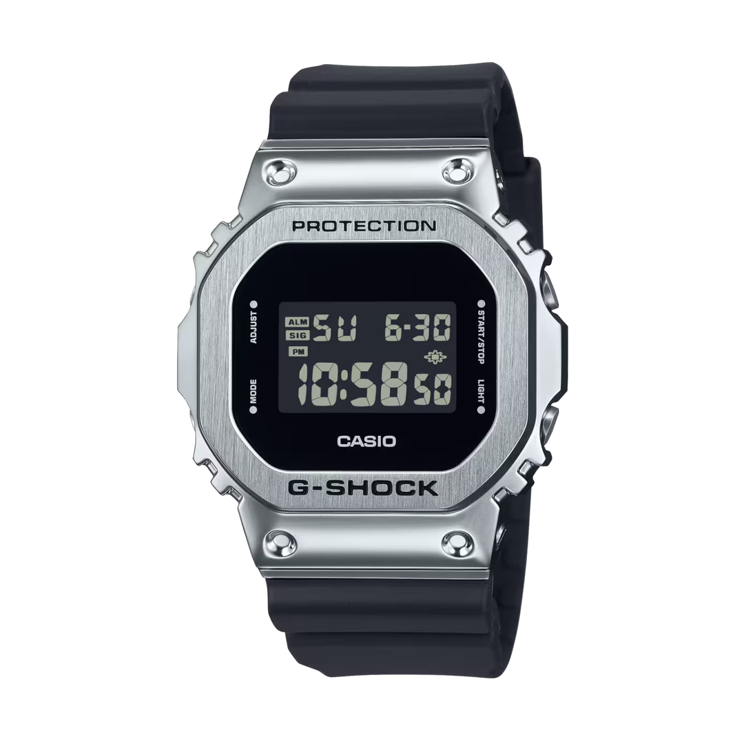 G-Shock Black Dial Metal Square Digital Men's Watch GM-5600-1DR