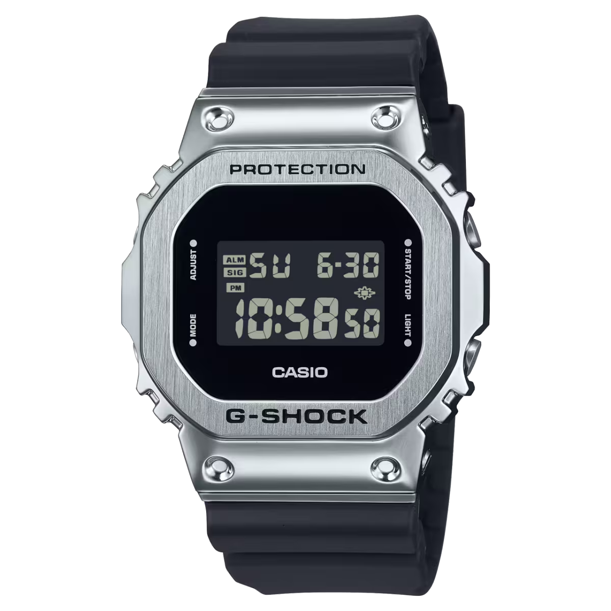 G-Shock Black Dial Metal Square Digital Men's Watch GM-5600-1DR
