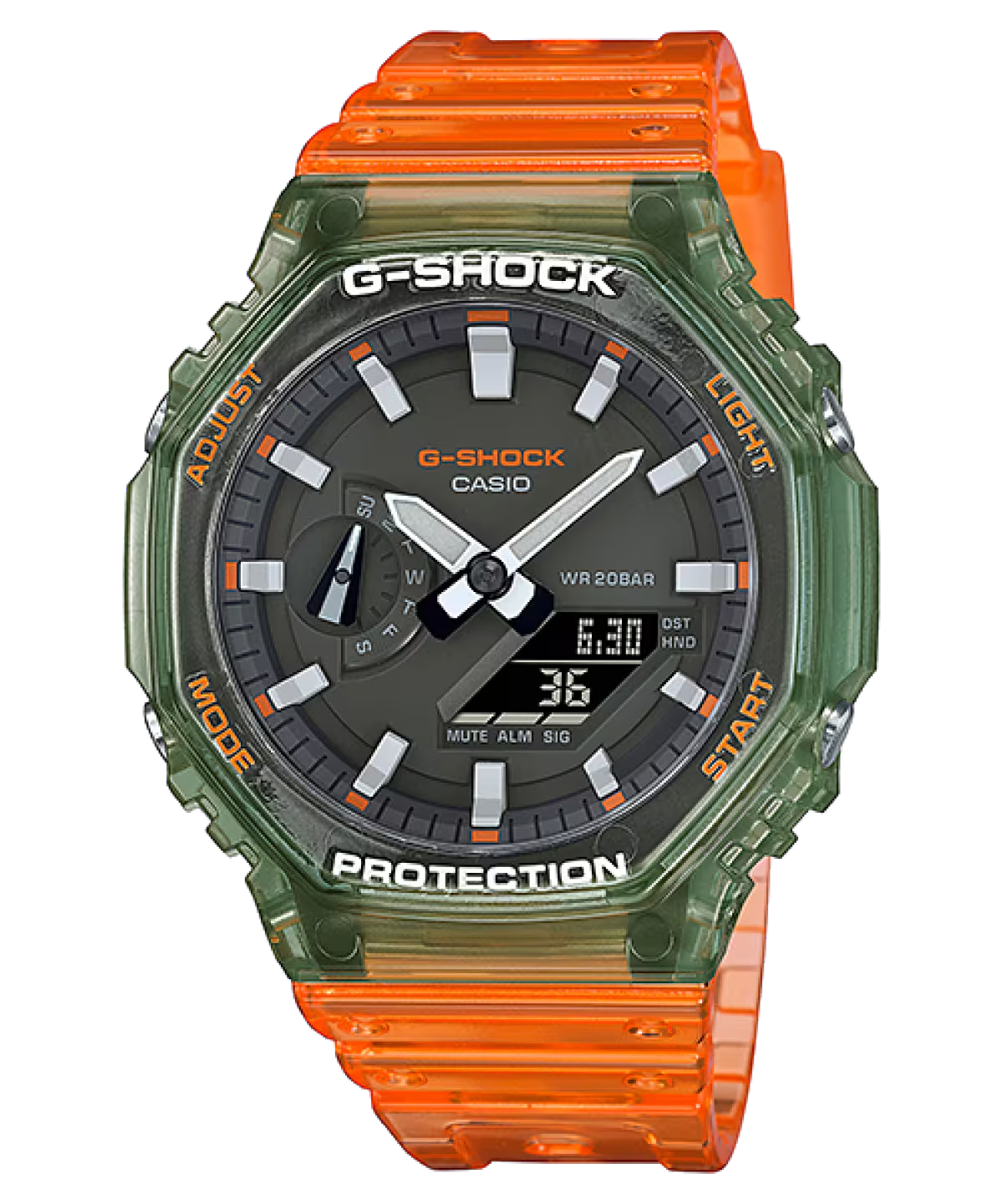 G-Shock Analog-Digital Gray Dial Men's Watch GA-2100HC-4ADR