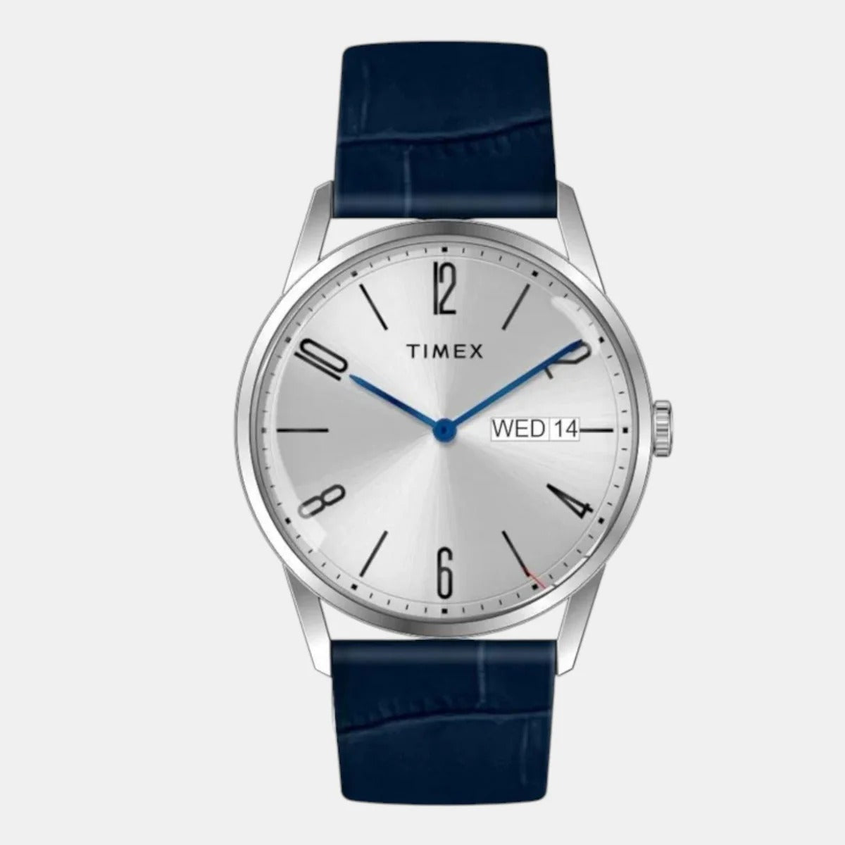 Timex Fashion Men Quartz Silver Dial Analog Leather Watch TWEG25506
