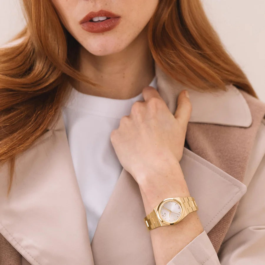 Movado BOLD Quest Mini Champagne Dial Women's Watch 3601293