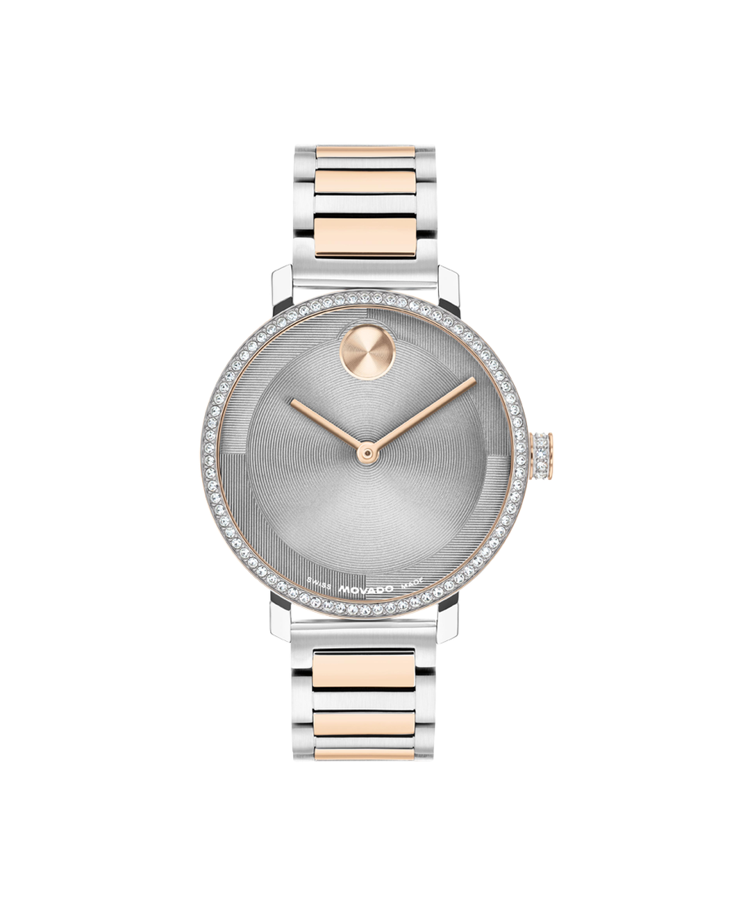 Movado BOLD Quartz Grey Dial Analog Stainless Steel Women Watch 3601283