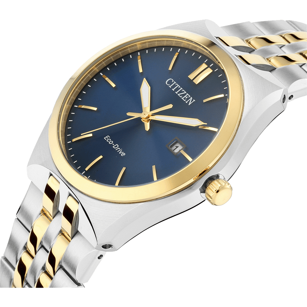 Citizen Corso Men Quartz Blue Dial Analog Stainless Steel Watch BM7334-66L