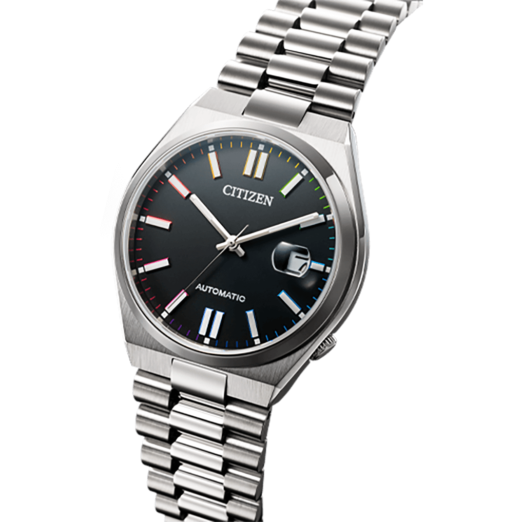 Citizen Tsuyosa Men Automatic Black Dial Analog Stainless Steel Watch NJ0151-53E