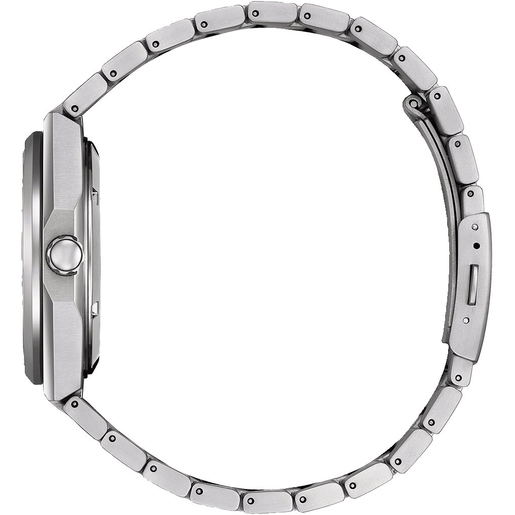 Citizen Zenshin Men Automatic Blue Dial Analog Stainless Steel Watch NJ0180-80L