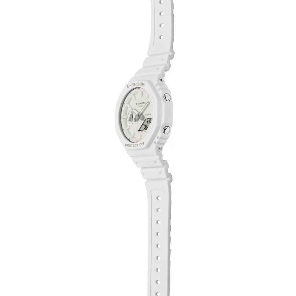 G-Shock White Analog-Digital Dial Resin Strap Men's Watch GA-2100-7ADR