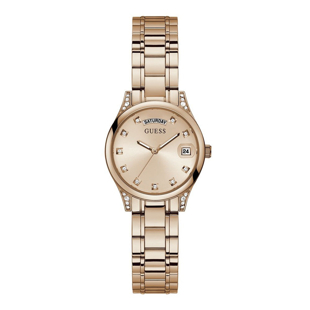GUESS Mini Aura Rose Gold Dial Women Watch GW0385L3