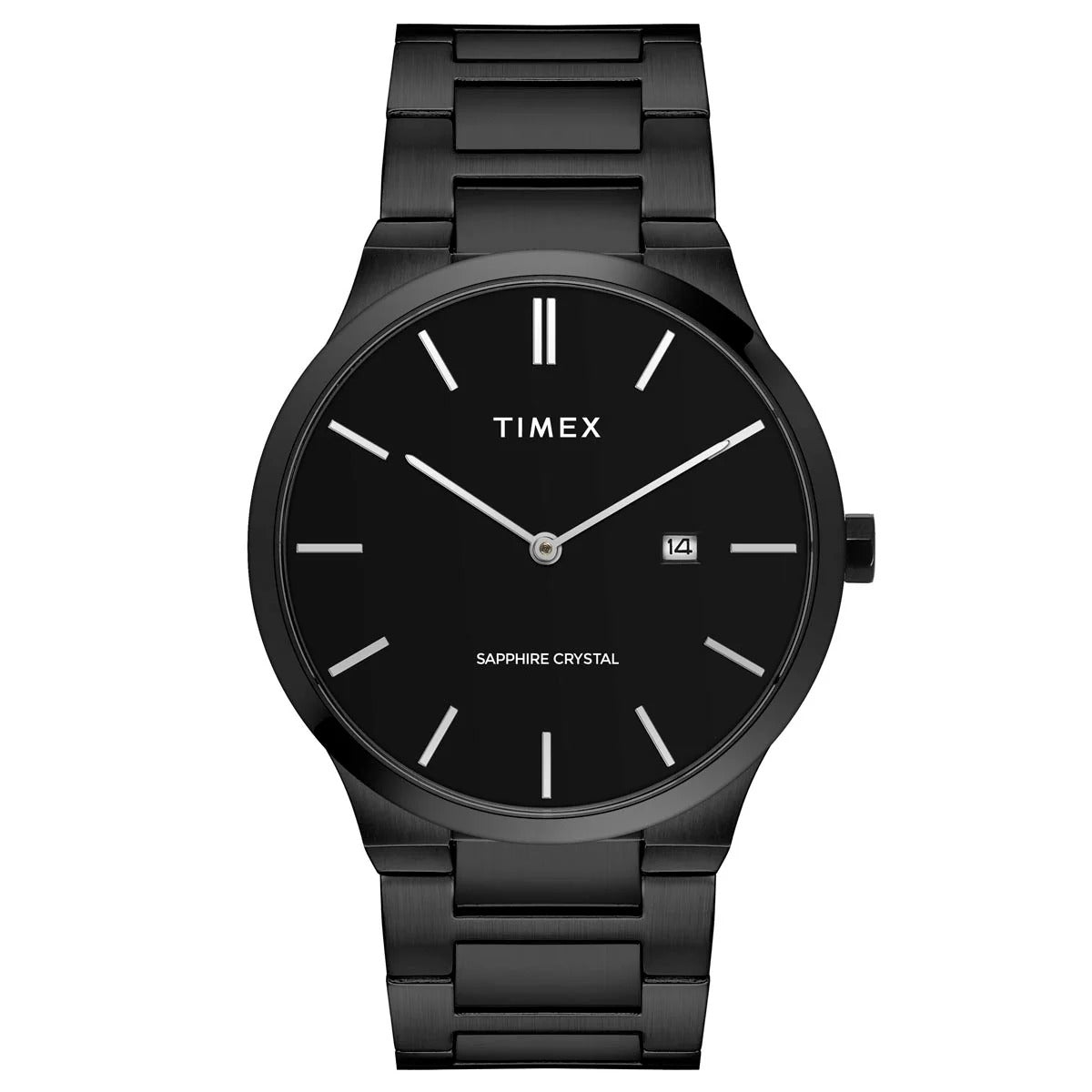 Timex E-Class Black Dial Analog Stainless Steel Men's Watch TWEG23603