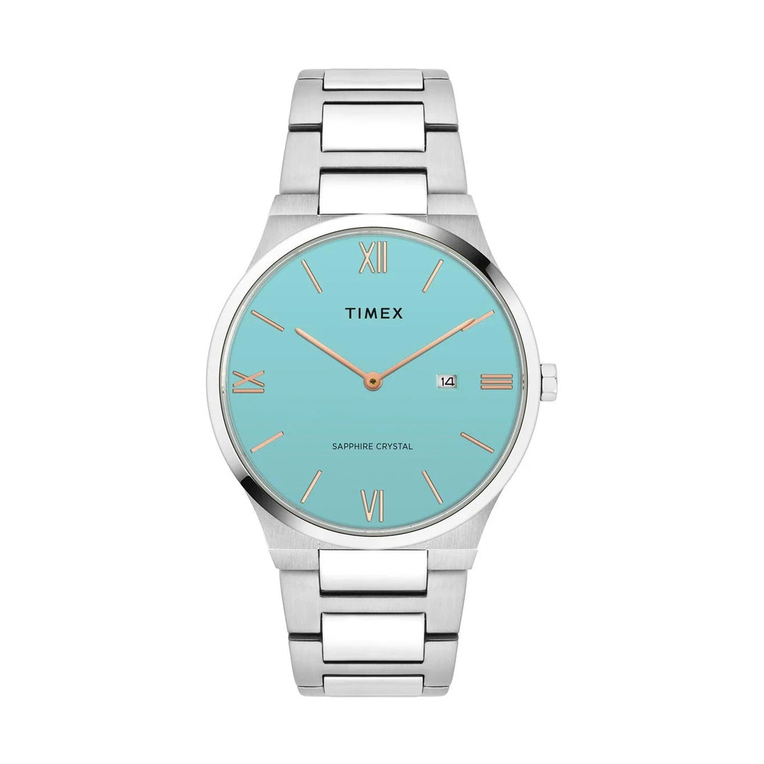 Timex Fashion Quartz Blue Dial Analog Stainless Steel Men's Watch TWEG23604