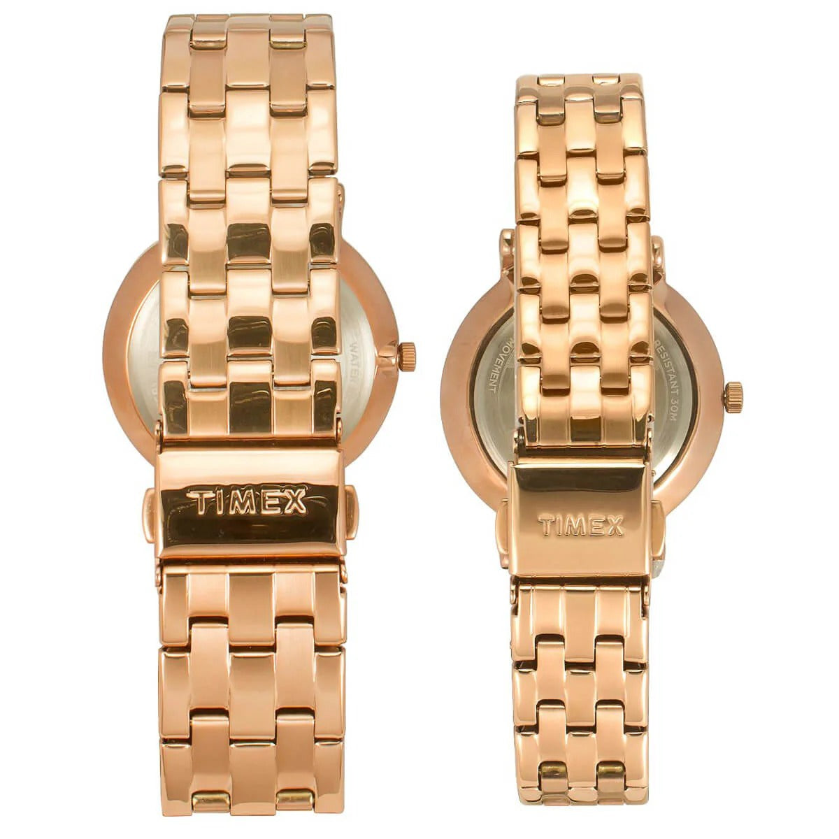 Timex Empera Quartz Silver Dial Analog Stainless Steel Couple Watch TW00PR281