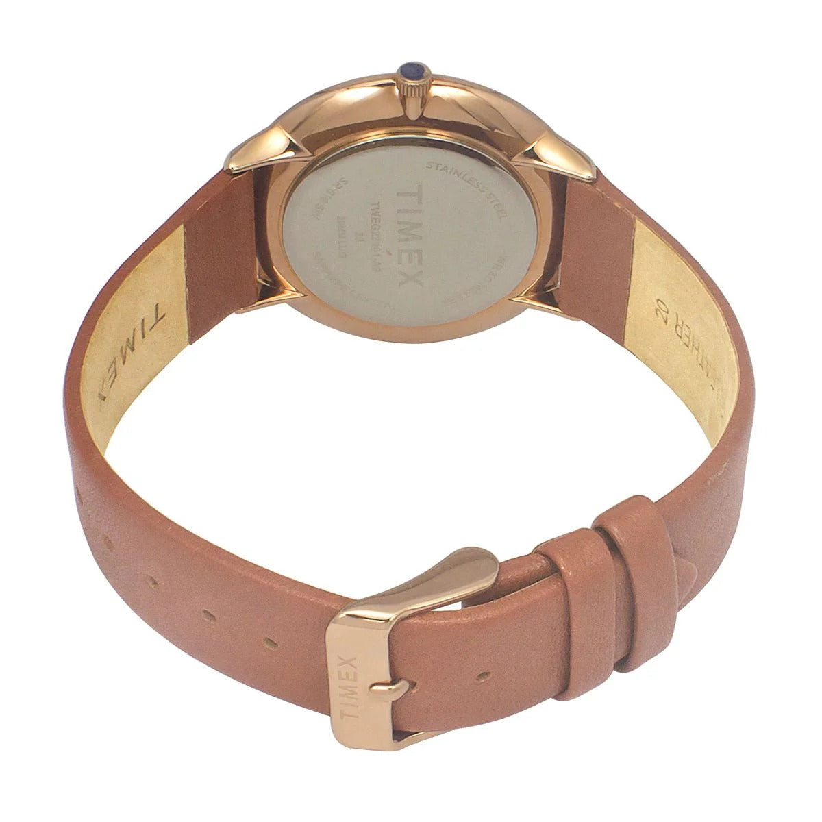 Timex Fashion Beige Dial Round Case 2 Hands Function Men's Watch -TWEG22101