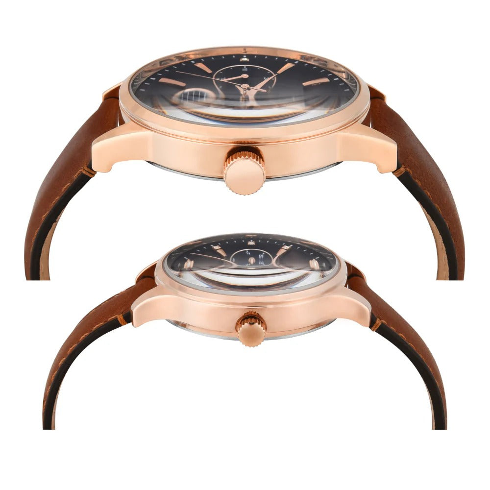 Timex Multi-Function Quartz Blue Dial Leather Couple Watch TW00PR302