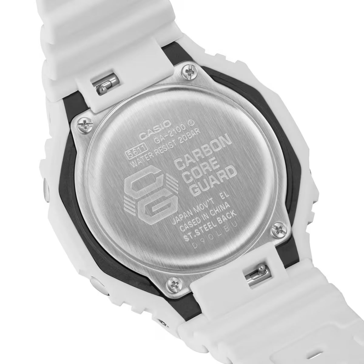 G-Shock White Analog-Digital Dial Resin Strap Men's Watch GA-2100-7ADR