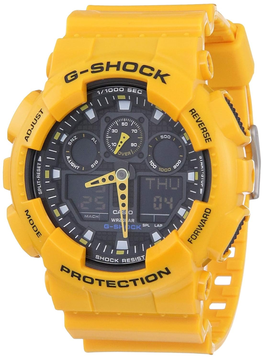 G-Shock Black Dial Resin Strap Analog-Digital Men's Watch GA-100A-9ADR [G273]
