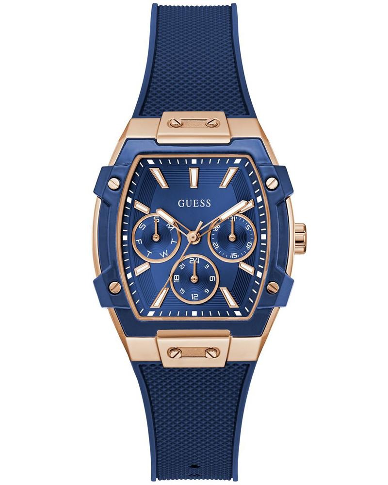 GUESS Phoenix Women Quartz Blue Dial Multi-Function Silicone Watch GW0945L4